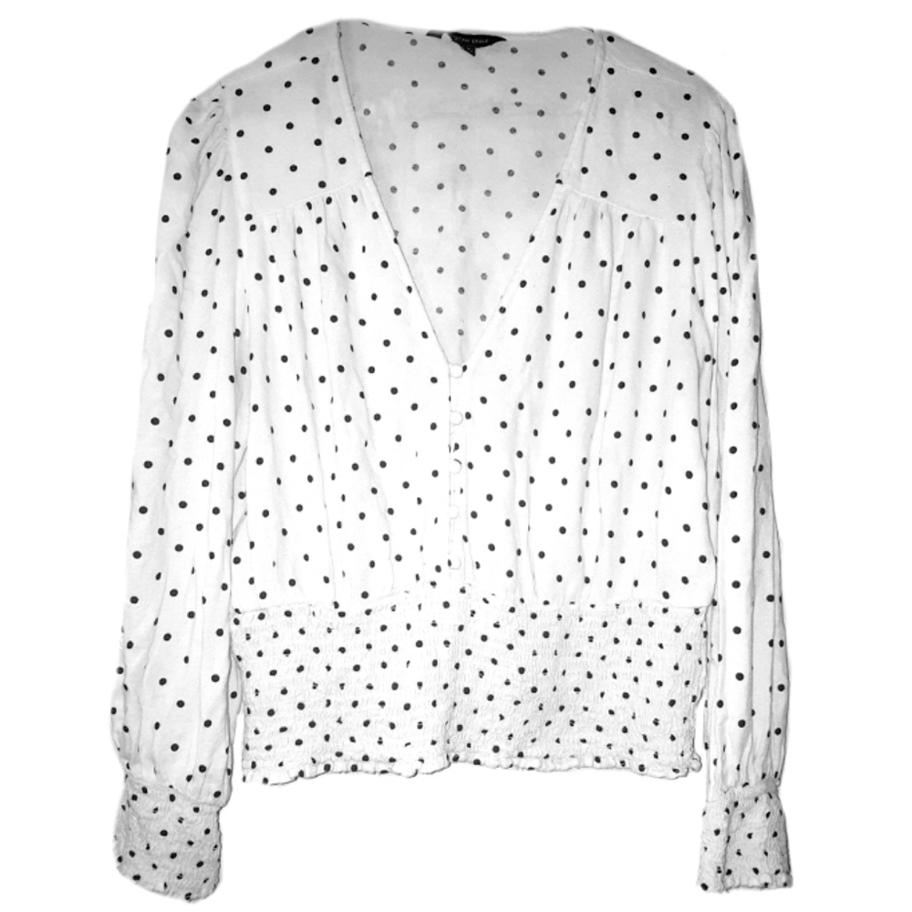 American Eagle Polka Dot Blouse